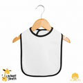 The Laughing Giraffe   2-Ply Cotton Ringer Baby Bib